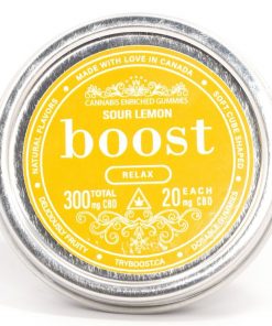 Buy Boost Edibles – Sour Lemon 300mg CBD Cubes Online in Canada - Nupep Shrooms
