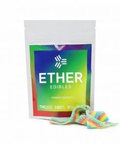 Buy Ether Edibles Rainbow Sour Belts (180mg THC) Online in Canada - Nupep Shrooms