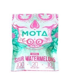 Buy MOTA Sativa Sour Watermelons 100MG THC Online in Canada - Nupep Shrooms