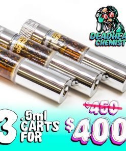 Buy Deadhead Chemist DMT 3 Cartridges Deal .5mL Online in Canada - Nupep Shrooms