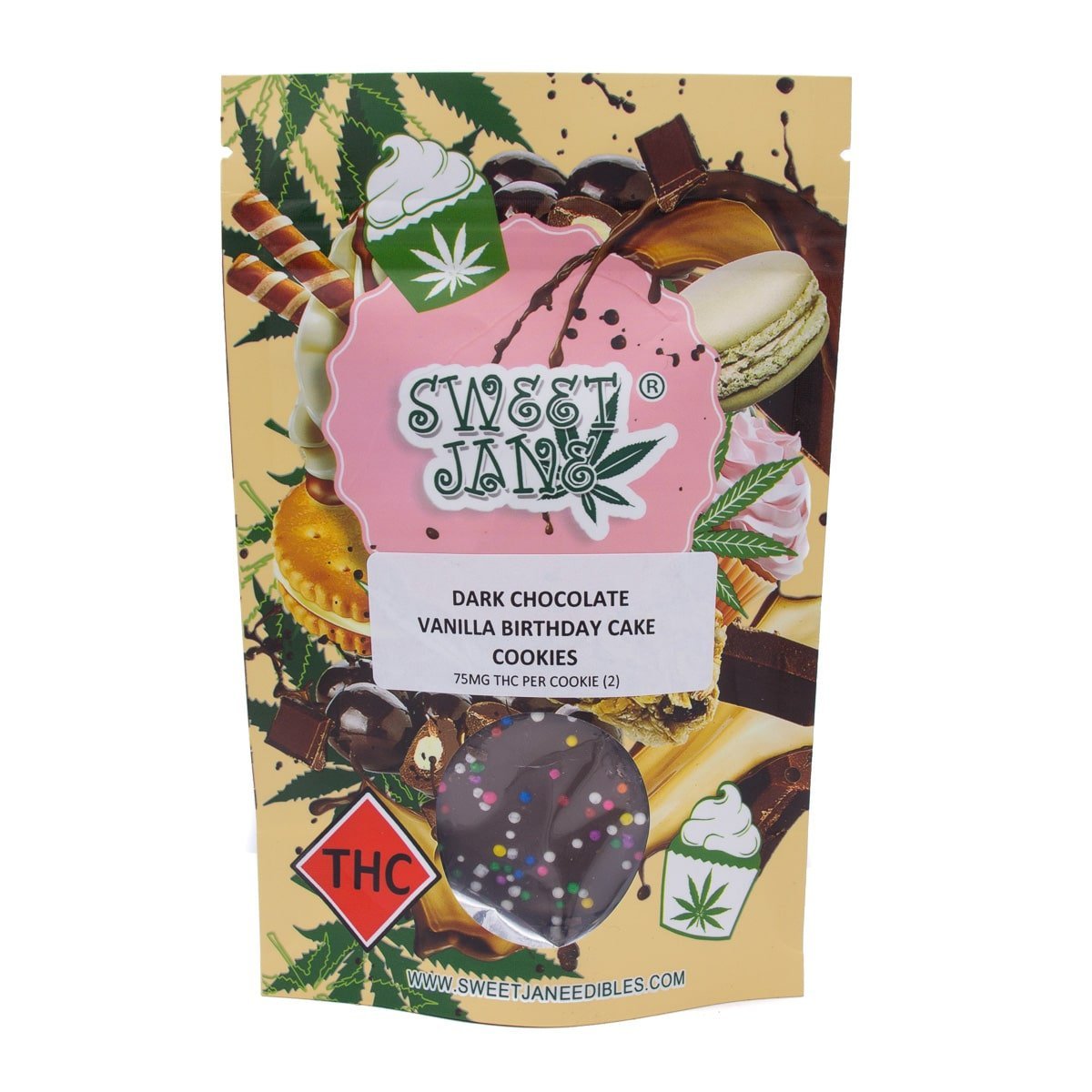 Buy Sweet Jane Dark Chocolate Vanilla Birthday Cake Cookies Online in Canada - Nupep Shrooms Buy Sweet Jane Dark Chocolate Vanilla Birthday Cake Cookies Online in Canada - Nupep Shrooms