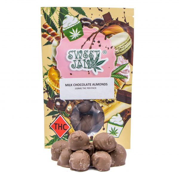 Buy Sweet Jane – THC Milk Chocolate Almonds (150mg) Online in Canada - Nupep Shrooms Buy Sweet Jane – THC Milk Chocolate Almonds (150mg) Online in Canada - Nupep Shrooms