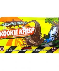Buy Herbivores Edibles Kookie Crisp 100mg THC Distillate Cannabis Infused Chocolate Bar Online