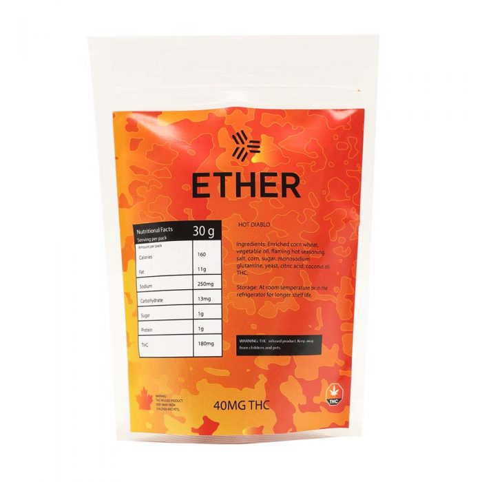 Buy Ether Edibles – Hot Diablo Chips (40mg THC) Online in Canada - Nupep Shrooms Buy Ether Edibles – Hot Diablo Chips (40mg THC) Online in Canada - Nupep Shrooms