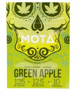 Buy Mota Green Apple Hard Candy 125mg THC Online