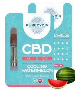 Buy Purecybin Cooling Watermelon CBD Vape | 50mg CBD Vape Carts | 1G Online in Canada - Nupep Shrooms