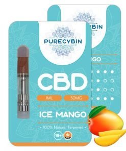 Buy Purecybin Ice Mango CBD Vape | 50mg CBD Vape Carts | 1G Online in Canada - Nupep Shrooms