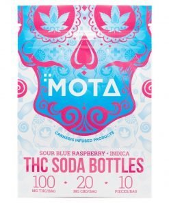 Buy Mota THC Blue Raspberry Soda Bottles (100mg THC) Online in Canada - Nupep Shrooms
