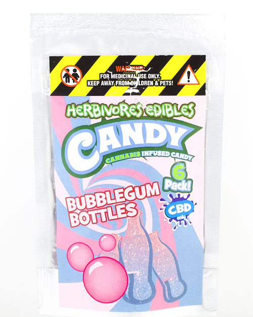 Buy Herbivores Edibles – Bubblegum Bottles 150mg CBD Online