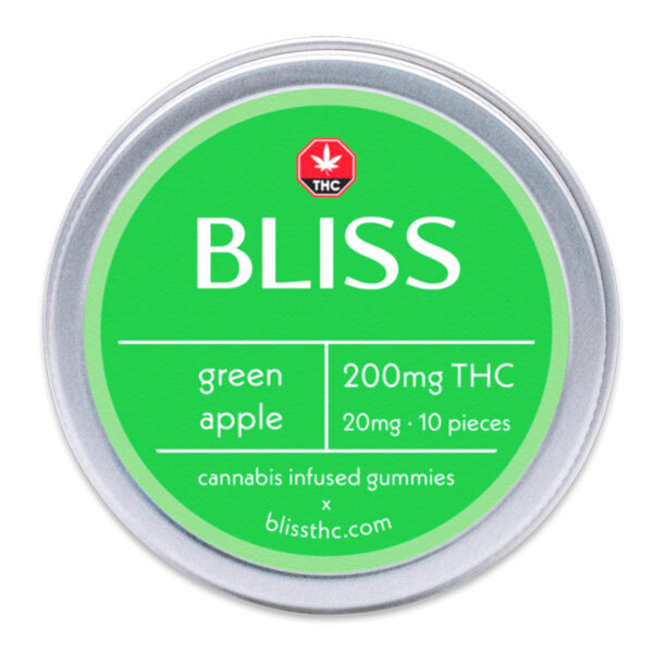 Buy Bliss Edibles 200MG THC Gummies Green Apple Online Buy Bliss Edibles 200MG THC Gummies Green Apple Online