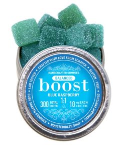 Buy Boost Balanced 1:1 Blue Raspberry Gummies – 300mg Online