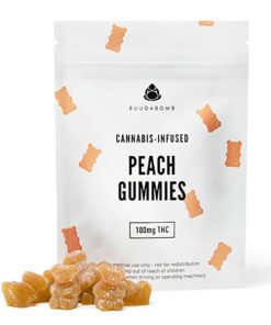 Buy BuudaBomb Peach Gummies (Vegan) 100mg THC Online