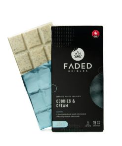 Buy Faded Cannabis Co. Cookies & Cream Bar 450mg THC Online