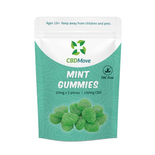 Buy CBD Move Gummies – Mint – 100mg CBD Online