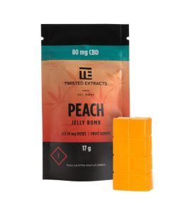 Buy Twisted Extracts – CBD Peach Jelly Bomb (80mg) Online