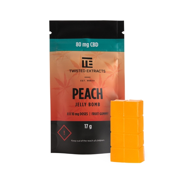 Buy Twisted Extracts – CBD Peach Jelly Bomb (80mg) Online Buy Twisted Extracts – CBD Peach Jelly Bomb (80mg) Online