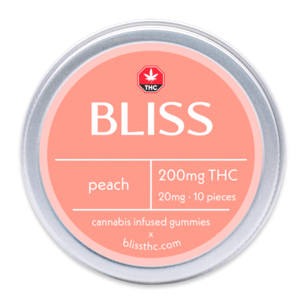 Buy Bliss Edibles 200MG THC Gummies Peach Online Buy Bliss Edibles 200MG THC Gummies Peach Online