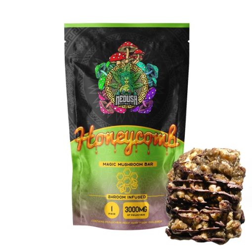 Buy Honeycomb Magic Mushroom Bar – Medusa Extracts – 3000mg Online