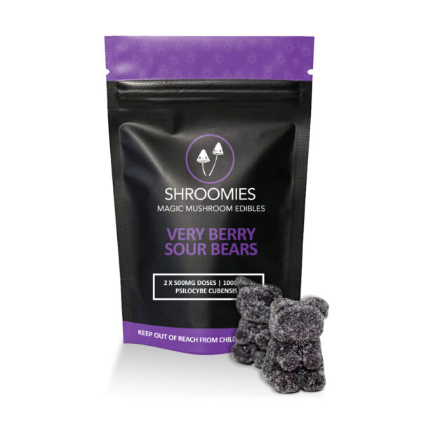 Buy Shroomies Very Berry Sour Gummy Bears – 1000mg Online Buy Shroomies Very Berry Sour Gummy Bears – 1000mg Online