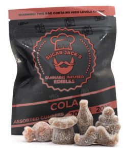 Buy Sugarjacks Assorted THC Gummies Cola 200Mg Online
