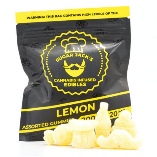 Buy Sugarjacks Assorted Thc Gummies Lemon 200Mg Online