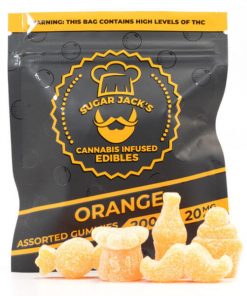 Buy Sugarjacks Assorted THC Gummies Orange 200Mg Online