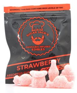 Buy Sugarjacks Assorted Thc Gummies Strawberry 200Mg Online