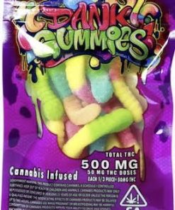 Buy Dank Willy Wonka Worm Gummies 500mg THC Online