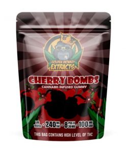 Buy Golden Monkey Extracts Cherry Bomb 240MG THC / 100MG CBD Online