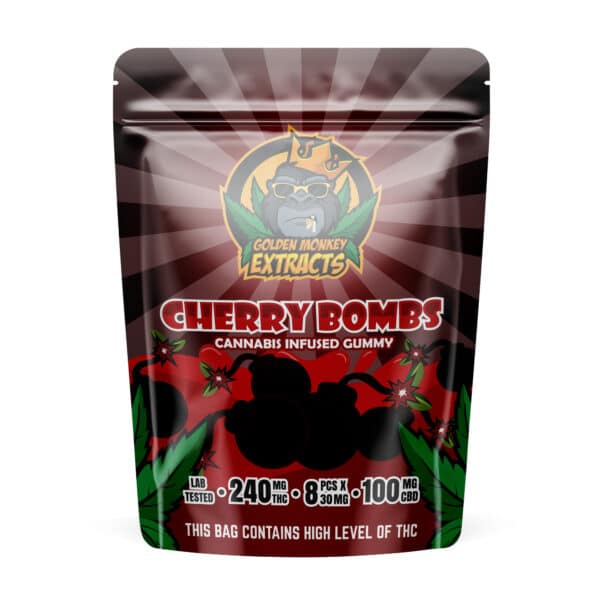 Buy Golden Monkey Extracts Cherry Bomb 240MG THC / 100MG CBD Online Buy Golden Monkey Extracts Cherry Bomb 240MG THC / 100MG CBD Online