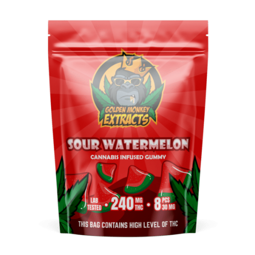 Buy Golden Monkey Extracts Sour Watermelon 240MG THC Online
