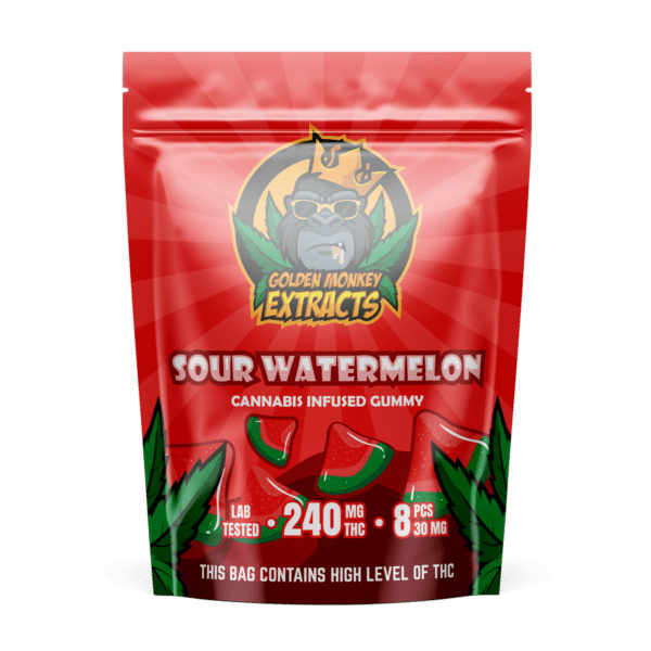 Buy Golden Monkey Extracts Sour Watermelon 240MG THC Online Buy Golden Monkey Extracts Sour Watermelon 240MG THC Online
