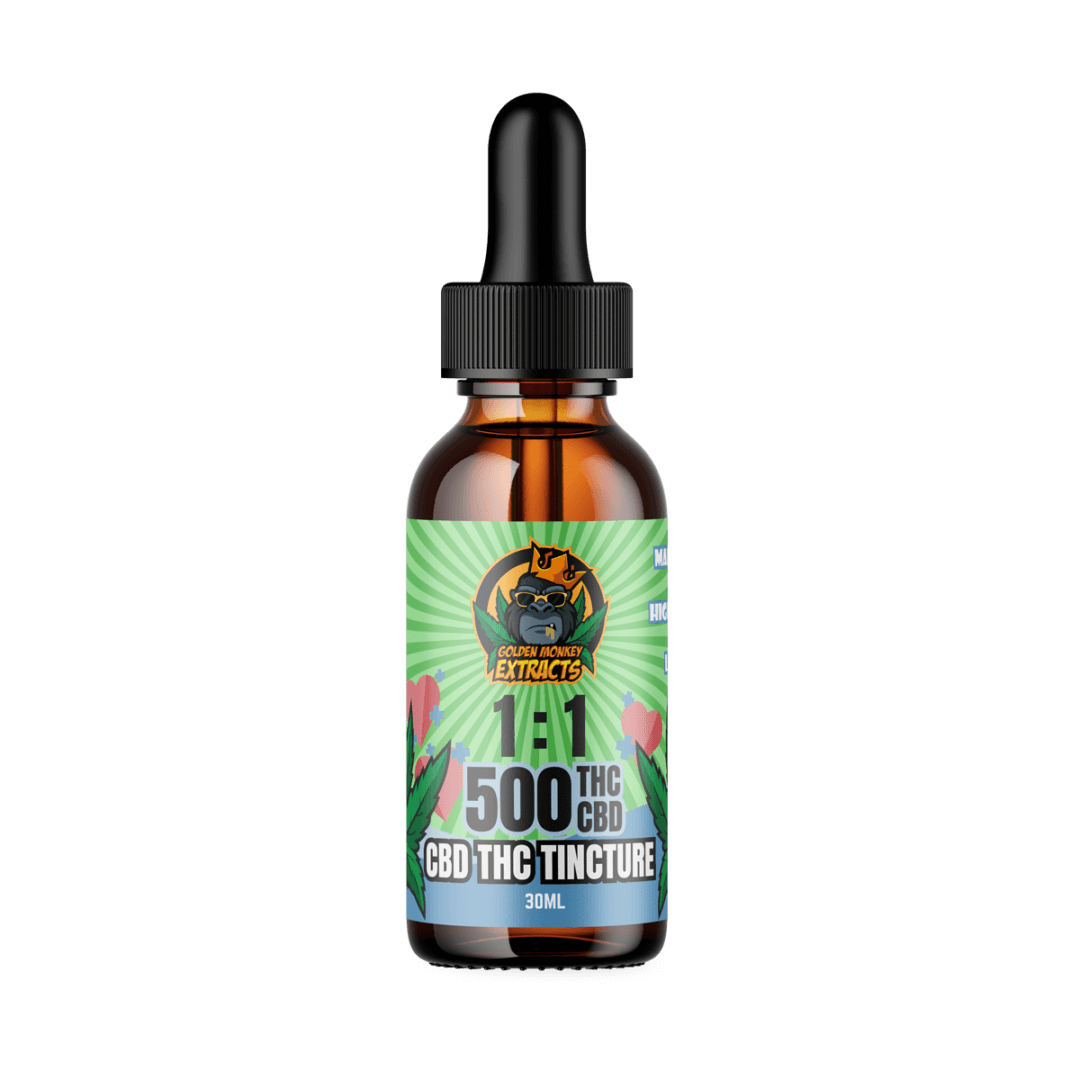 Buy Golden Monkey Extracts Premium THC/CBD Tincture – 500MG Online Buy Golden Monkey Extracts Premium THC/CBD Tincture – 500MG Online