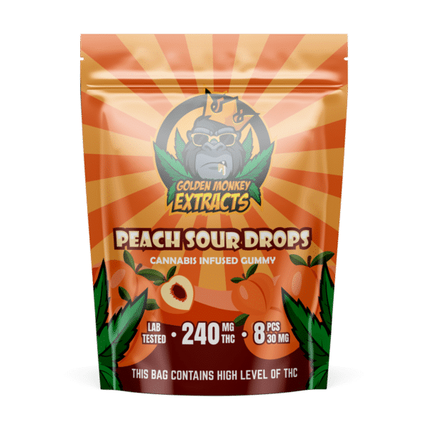Buy Golden Monkey Extracts Peach Sour 240MG THC Online Buy Golden Monkey Extracts Peach Sour 240MG THC Online