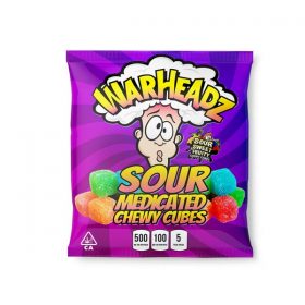 Buy Warheadz Sour Chewy Cubes 500mg THC Online