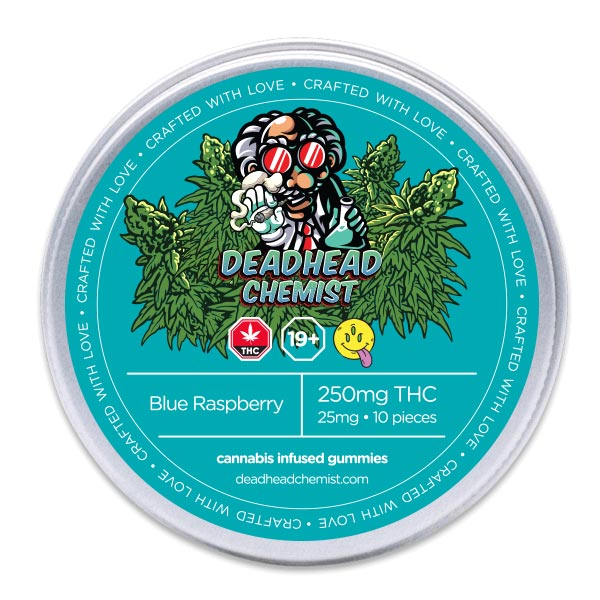 Buy Deadhead Chemist 500MG THC Gummies Blue Raspberry Online