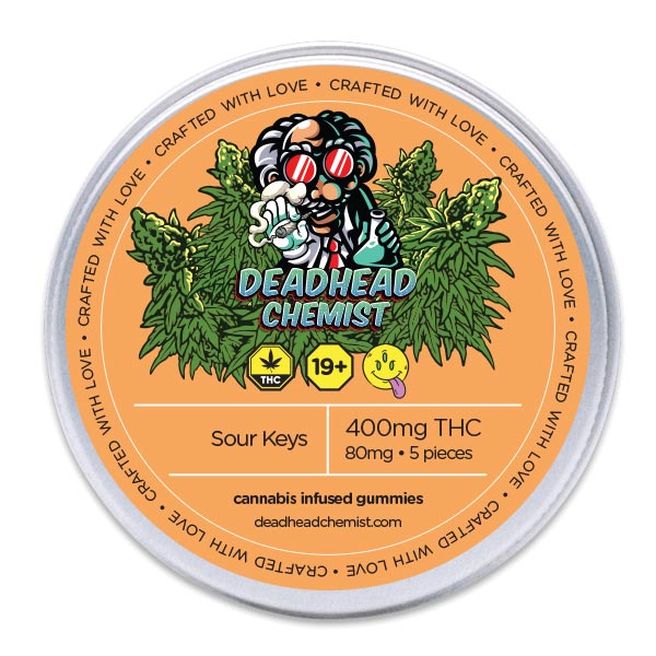 Buy Deadhead Chemist 400MG THC Sour Keys Online
