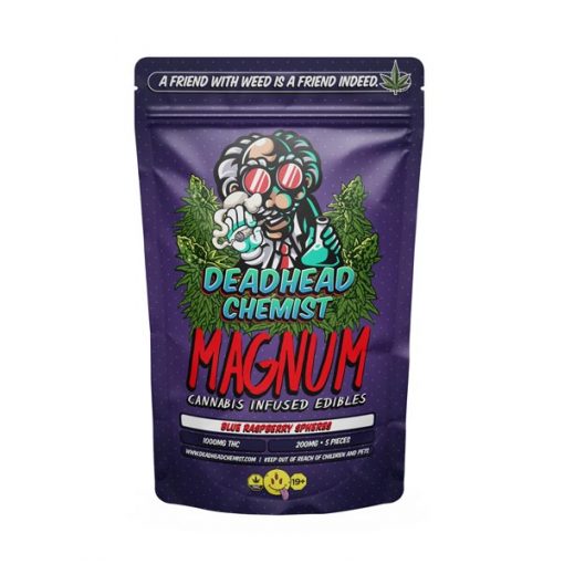 Buy Deadhead Chemist Magnum Blue Raspberry Sphere 1000mg THC Online