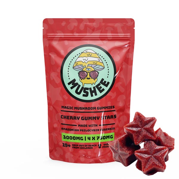 Buy Magic Mushroom Star Gummies – Cherry – 3000MG – Mushee Online Buy Magic Mushroom Star Gummies – Cherry – 3000MG – Mushee Online