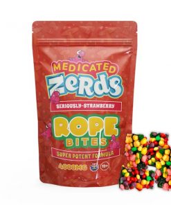 Buy Medicated Zerds Rope 4000MG Mushroom – Strawberry Online