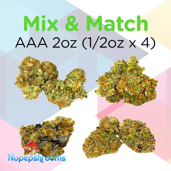 mix-and-match-bud-AAA-2oz-(1-2oz-x-4) (2) Mix and Match AAA2oz Weed (1/2oz x 4)