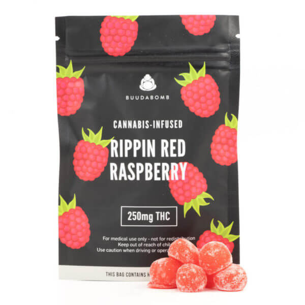 BuudaBomb-Rippin-Red-Raspberry-250MG-THC-600x600-1 Buudabomb Rippin Red Raspberry 250Mg Thc
