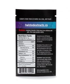Alternative view of Twisted Extracts Blue Raspberry 1:1 Jelly Bomb THC/CBD