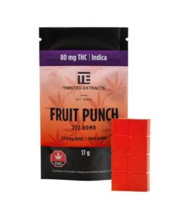 Twisted Extracts – THC Indica Fruit Punch Bomb (80mg)