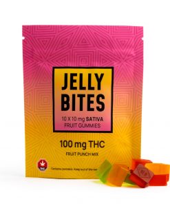 Twisted Extracts – Sativa Regular Strength Jelly Bites (100MG THC) – Fruit Punch Mix