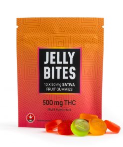 Twisted Extracts – Sativa Extra Strength Jelly Bites (500MG THC) – Fruit Punch Mix