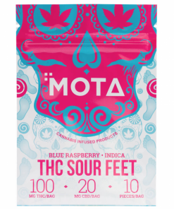 Mota Blue Raspberry Sour Feet Indica 100MG