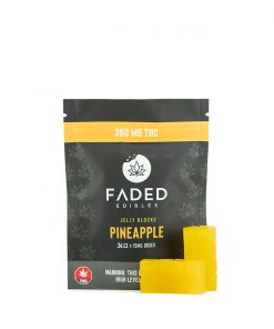 Faded Cannabis Co. Pineapple Jelly Blocks 360MG THC