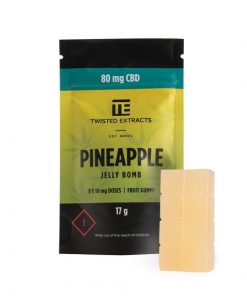 Twisted Extracts – CBD Pineapple Jelly Bomb (80mg)