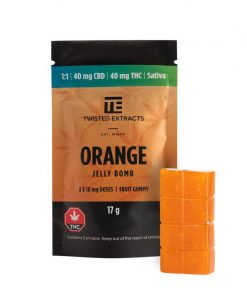 Twisted Extracts Orange 1:1 Jelly Bomb THC/CBD